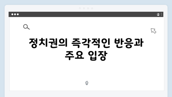 윤석열 대통령의 비상계엄 선포 후 정치권 반응 총정리