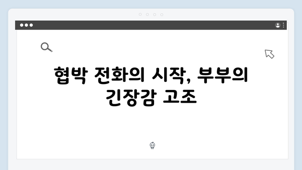 지금 거신 전화는 1회 리뷰 - 협박 전화로 시작된 부부의 위험한 게임