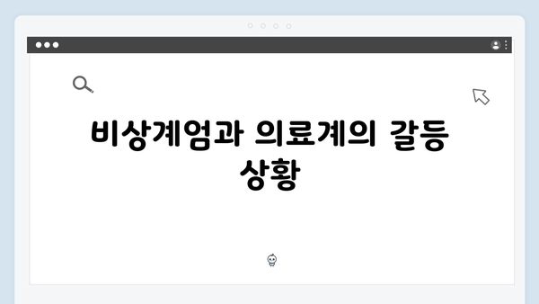 비상계엄 하에서의 의료계 파업: 48시간 내 복귀 명령의 파장