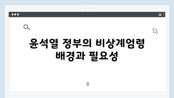 윤석열 정부의 비상계엄령: 지지와 반대 여론 분석