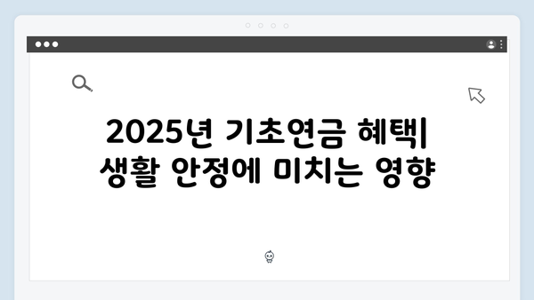 2025년 기초연금 총정리: 신청자격부터 금액까지