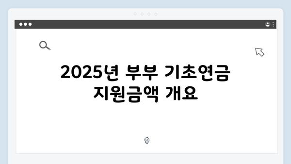 부부 기초연금 받는 방법: 2025년 지원금액과 신청절차