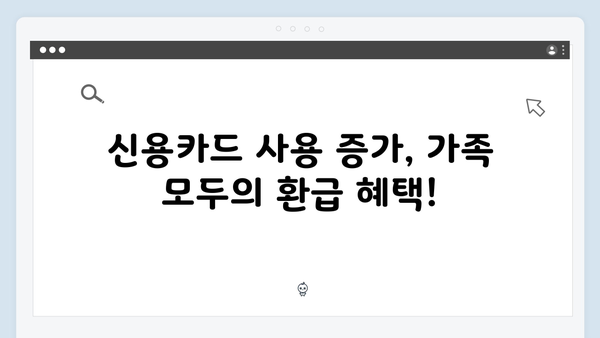 신용카드 사용 증가분 추가 공제로 더 많은 환급 받기!