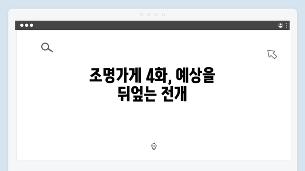 [리뷰] 조명가게 4화: 충격적 반전으로 시청자 사로잡은 강풀 유니버스