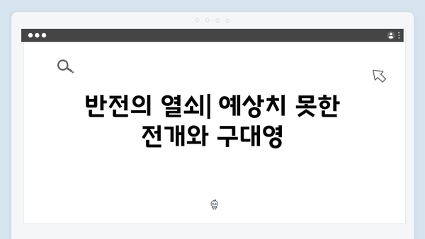 열혈사제2 6회 스페셜: 구대영의 맹활약과 반전