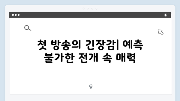 조명가게 첫 방송 리뷰: 미스터리 요소와 인간 드라마의 절묘한 조화