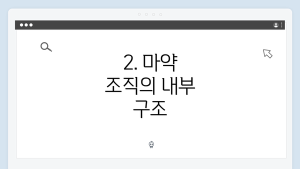 2. 마약 조직의 내부 구조