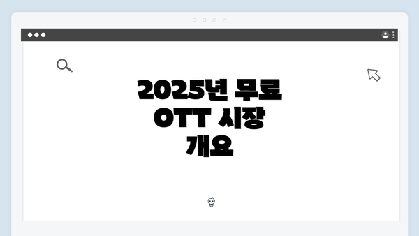 2025년 무료 OTT 시장 개요