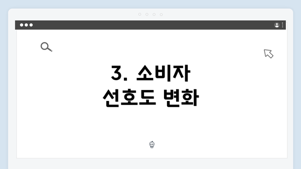 3. 소비자 선호도 변화