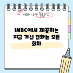 IMBC 전화 서비스