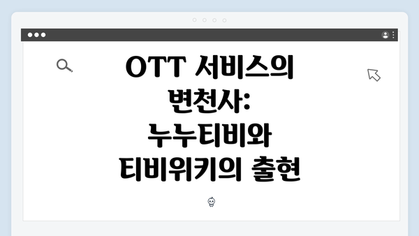 OTT 서비스의 변천사: 누누티비와 티비위키의 출현