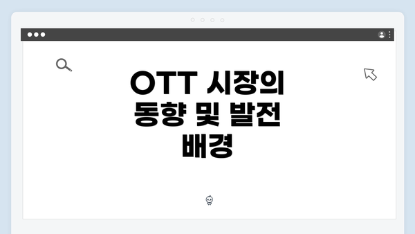 OTT 시장의 동향 및 발전 배경