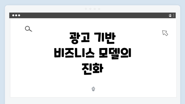 광고 기반 비즈니스 모델의 진화