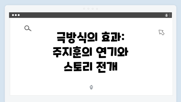 극방식의 효과: 주지훈의 연기와 스토리 전개