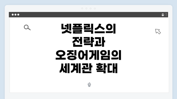 넷플릭스의 전략과 오징어게임의 세계관 확대