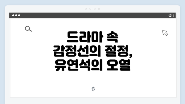 드라마 속 감정선의 절정, 유연석의 오열