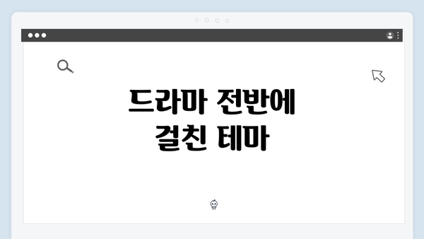 드라마 전반에 걸친 테마