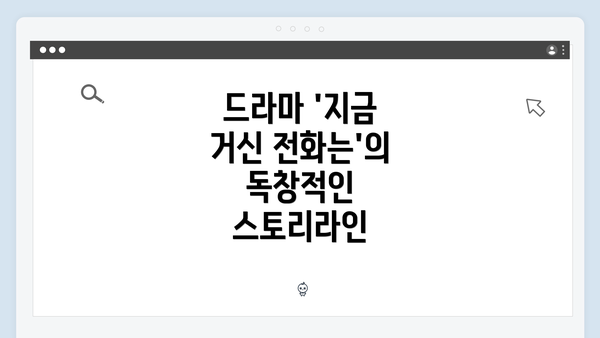 드라마 '지금 거신 전화는'의 독창적인 스토리라인