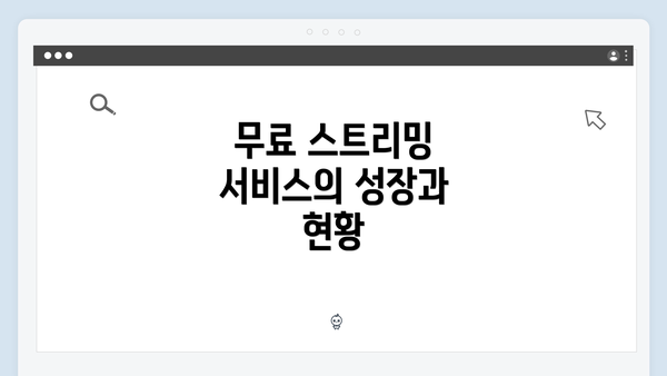 무료 스트리밍 서비스의 성장과 현황