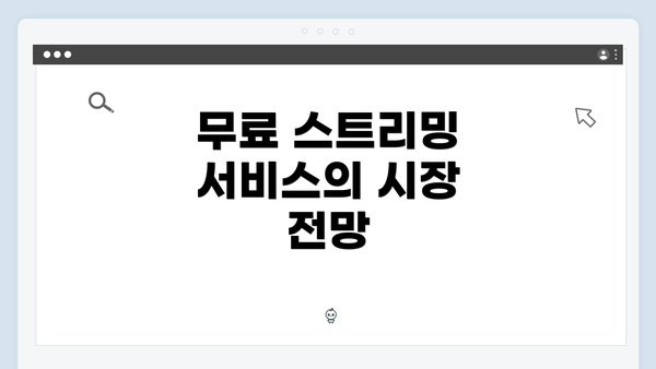 무료 스트리밍 서비스의 시장 전망