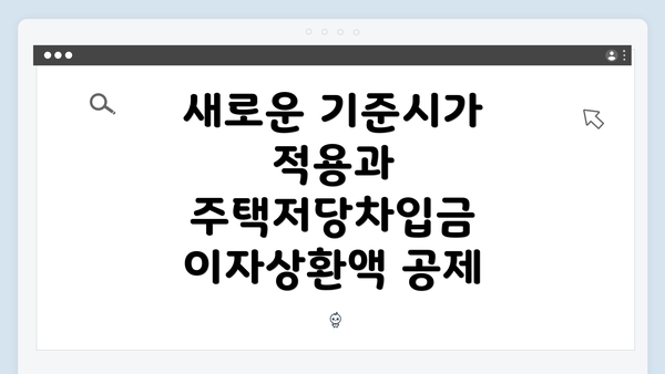 새로운 기준시가 적용과 주택저당차입금 이자상환액 공제