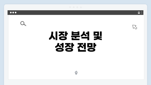 시장 분석 및 성장 전망