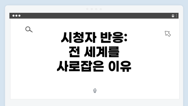 시청자 반응: 전 세계를 사로잡은 이유