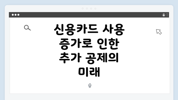 신용카드 사용 증가로 인한 추가 공제의 미래