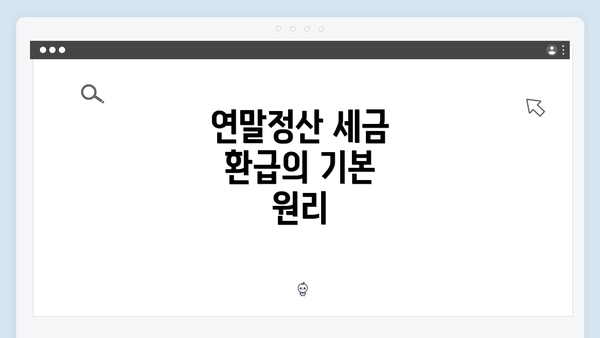 연말정산 세금 환급의 기본 원리