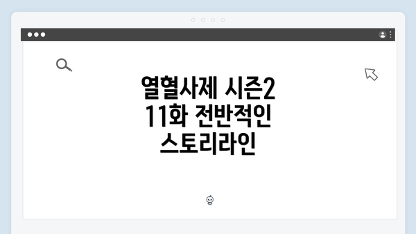 열혈사제 시즌2 11화 전반적인 스토리라인