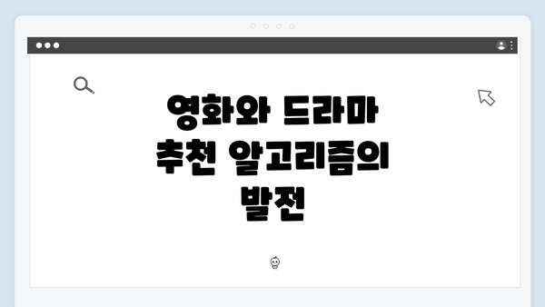 영화와 드라마 추천 알고리즘의 발전