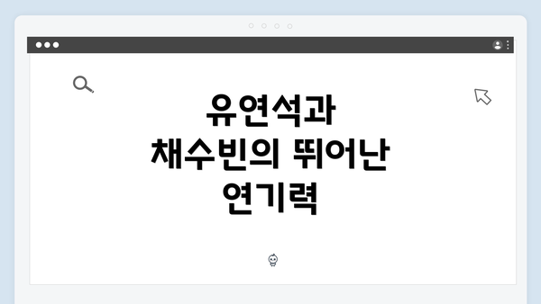 유연석과 채수빈의 뛰어난 연기력