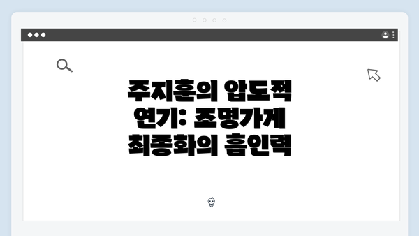 주지훈의 압도적 연기: 조명가게 최종화의 흡인력