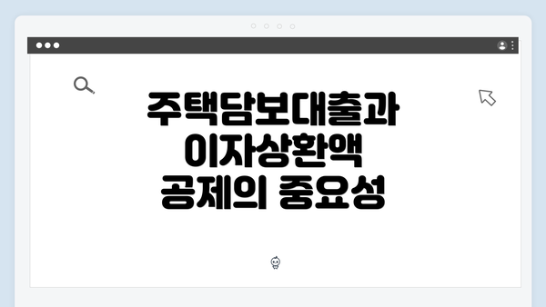 주택담보대출과 이자상환액 공제의 중요성