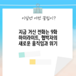 협박자의 새로운 움직임