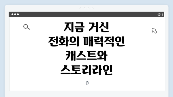 지금 거신 전화의 매력적인 캐스트와 스토리라인