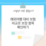 해외여행 보험