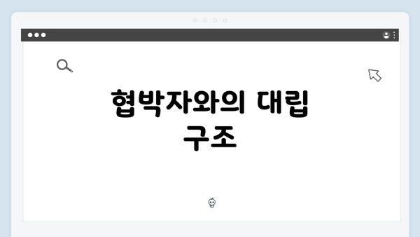 협박자와의 대립 구조