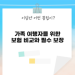 가족 여행 보험