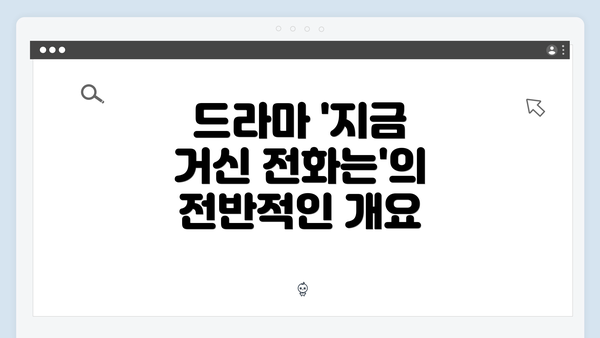 드라마 '지금 거신 전화는'의 전반적인 개요