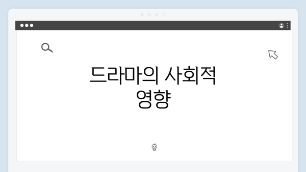 드라마의 사회적 영향