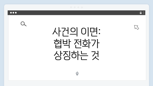 사건의 이면: 협박 전화가 상징하는 것