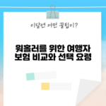 워홀 여행자 보험