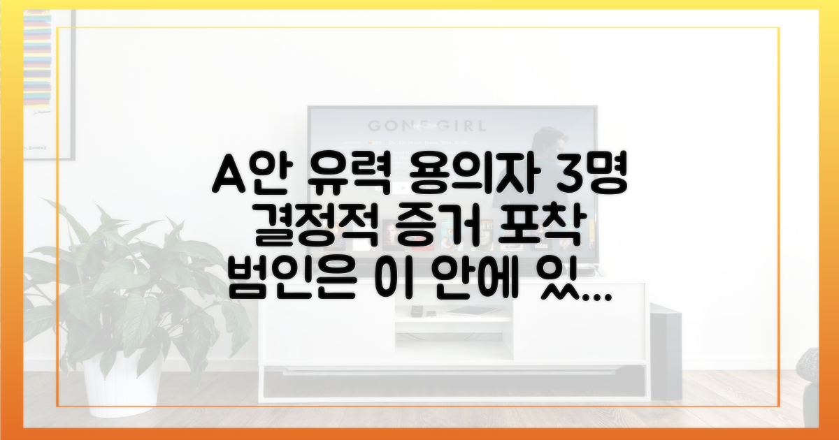 유력 용의자 3명의 결정적 증거