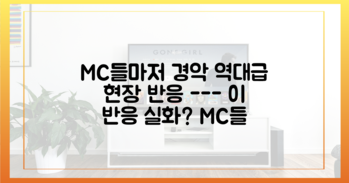 지켜보던 MC들마저 경악한 현장 반응