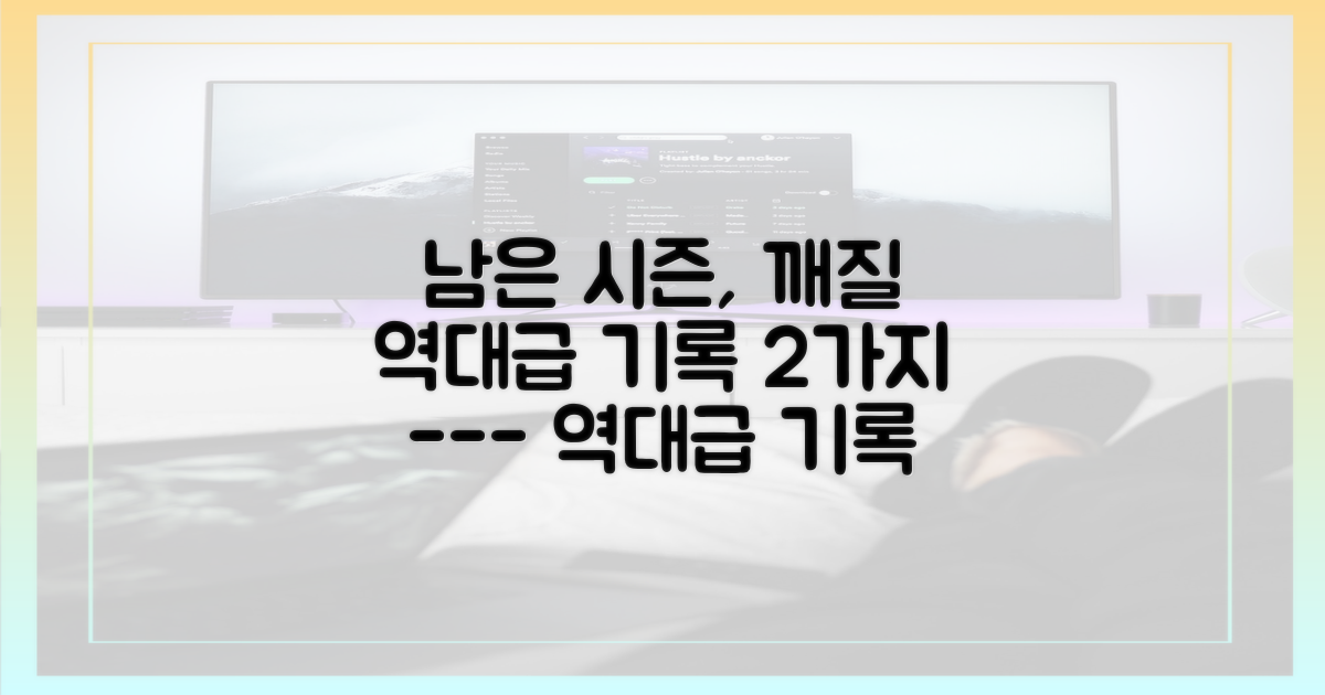 남은 시즌, 기대되는 2가지 기록 전망
