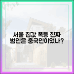 서울 집값 상승, 중국인 매수 증가 때문일까?