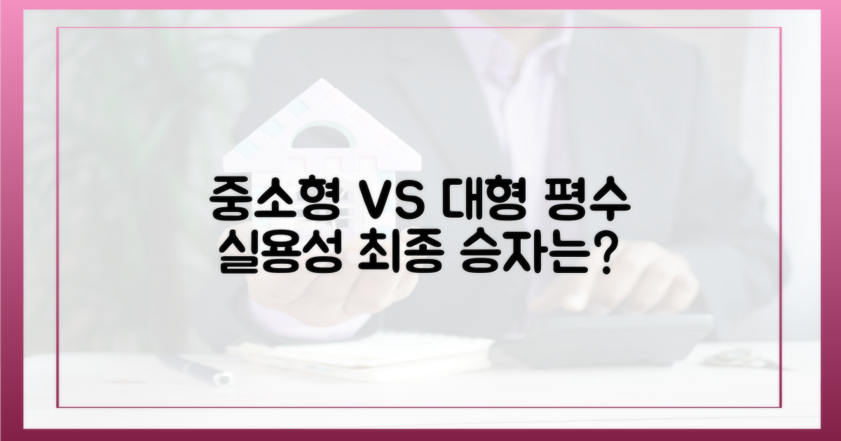 중소형 평형 vs 대형, 실용성 대결
