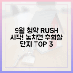 9월 둘째 주 5512가구 분양, 주목할 청약 단지 3곳