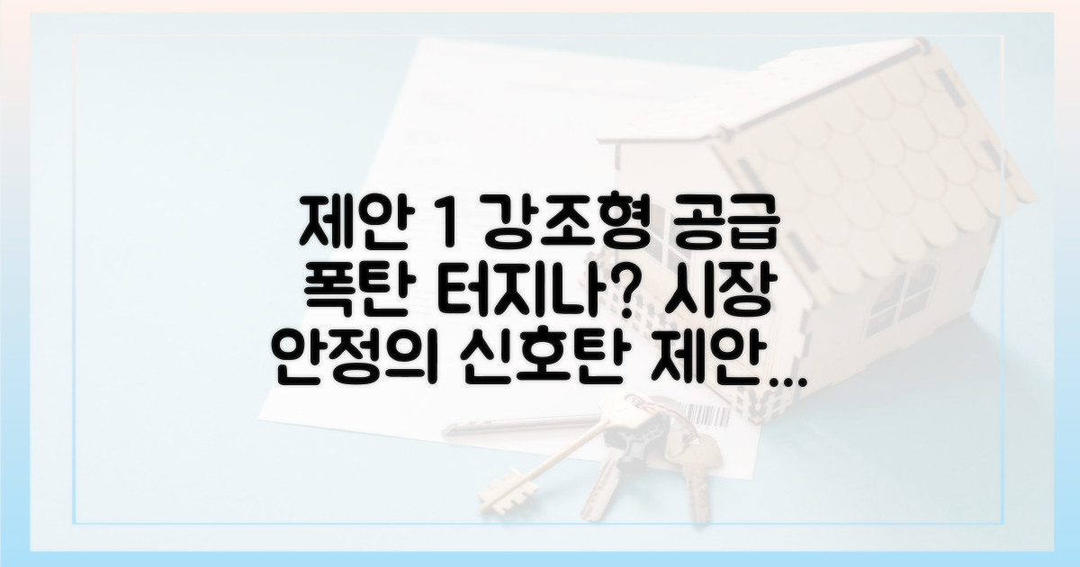 공급 활성화, 시장 안정의 마중물 될까?